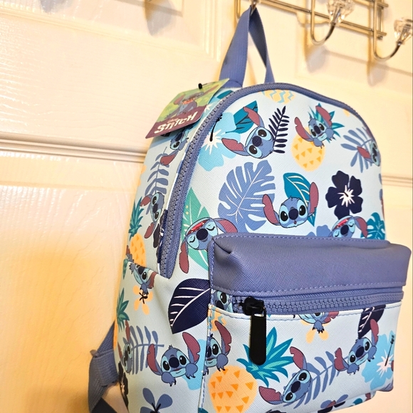 Disney Lilo And Stitch Mini Backpack Travel Super Cute LightWeight Adorable - Picture 3 of 4